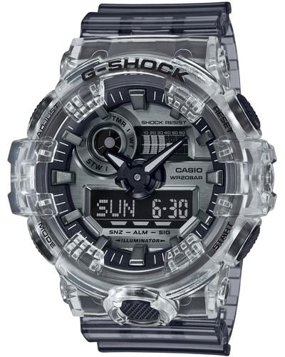 G-Shock Ana Digi Clear Skeleton Shock Resistant Watch - Multicolor