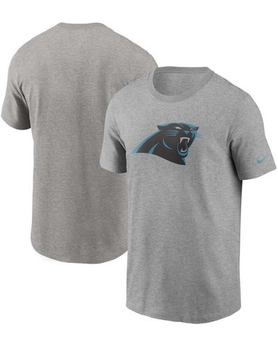 Nike Heathered Gray Carolina Panthers Primary Logo T-shirt