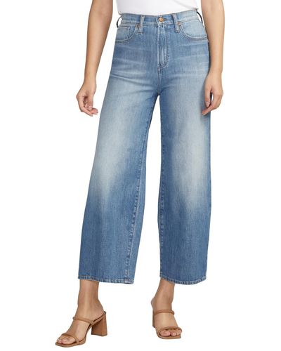 Silver Jeans Co. Highly Desirable High Rise Wide Leg Jeans - Blue