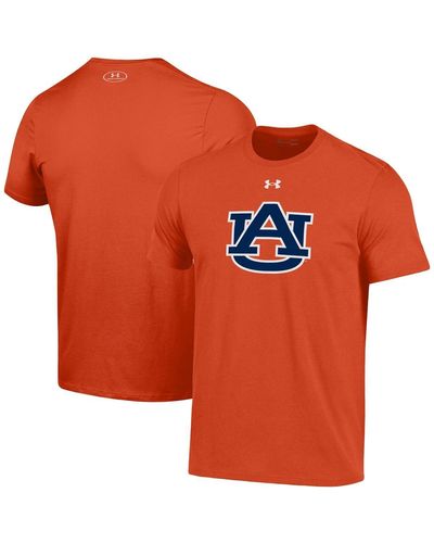 Under Armour Auburn Tigers School Logo Performance Cotton T-shirt - Orange