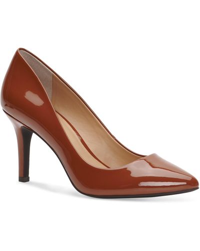 INC International Concepts Zitah Pointed Toe Pumps - Brown