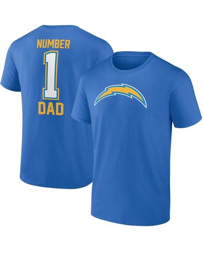 Fanatics Los Angeles Chargers Father's Day T-shirt - Blue