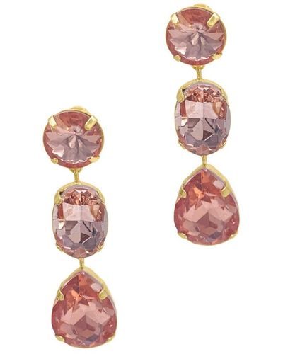 Adornia Sherbert Drop Earrings - Pink