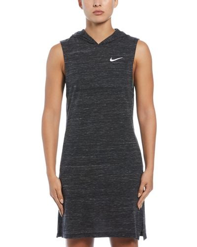 Nike Essential Hooded Cover-up Dress - Black