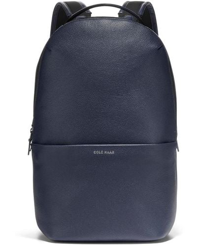 Cole Haan Leather Triboro Backpack - Blue