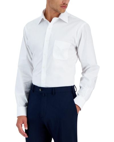 Brooks Brothers B By Regular Fit Non-iron Solid Dress Shirt - White