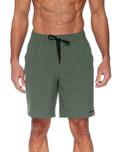 Reebok Core Stretch 7" Volley Shorts - Green