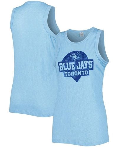 Soft As A Grape Toronto Blue Jays Tri-blend Tank Top