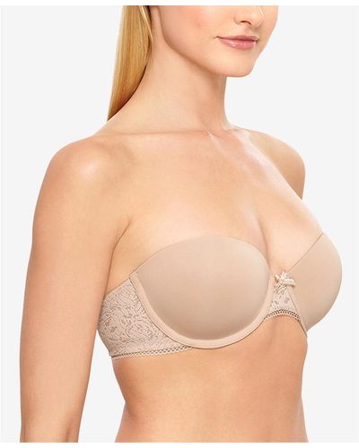 B.tempt'd By Wacoal Modern Method Strapless Picot-trimmed Bra 954217 - Natural