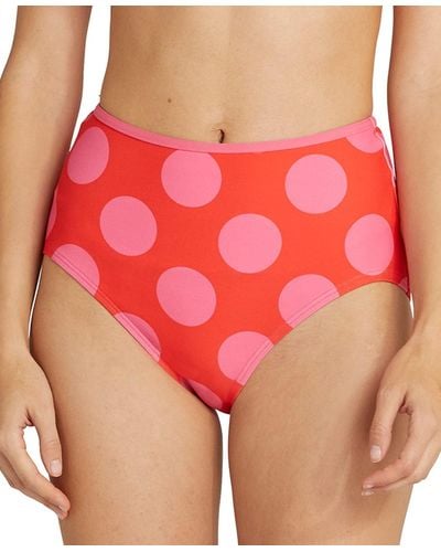 Kate Spade High-waist Bikini Bottoms - Red