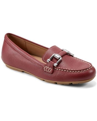 Easy Spirit Megan Slip-on Round Toe Casual Loafers - Red