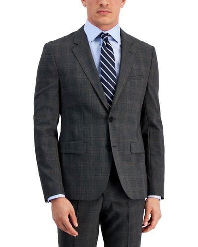 HUGO By Boss Modern-fit Wool Blend Suit Jacket - Blue