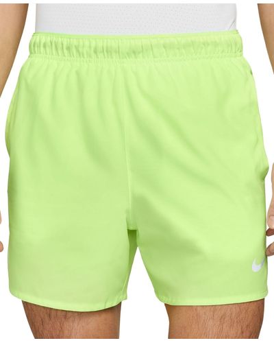 Nike Challenger Dri-fit Brief-lined 5" Running Shorts - Green