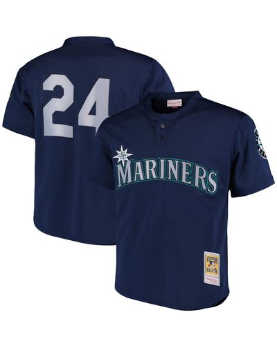 Mitchell & Ness Ken Griffey Jr. Seattle Mariners Cooperstown Collection Mesh Batting Practice Jersey - Blue