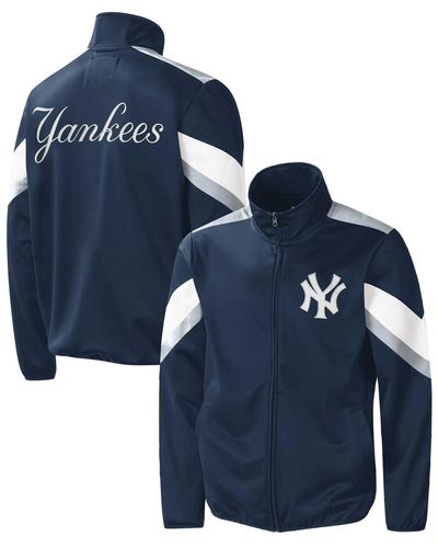 G-III 4Her by Carl Banks New York Yankees Earned Run Full-zip Jacket - Blue