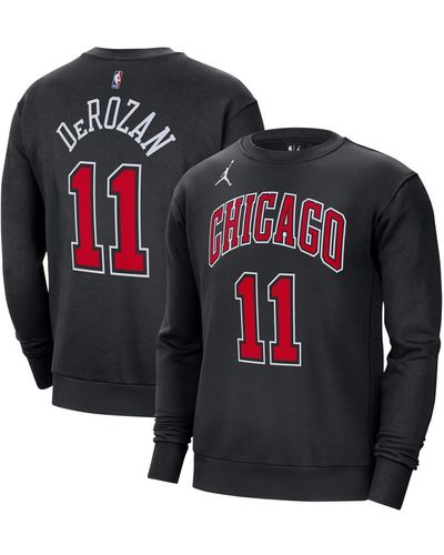 Nike Demar Derozan Chicago Bulls Statement Name And Number Pullover Sweatshirt - Black