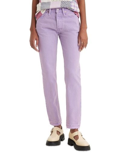 Levi's 501 Original-fit Straight-leg Jeans - Purple