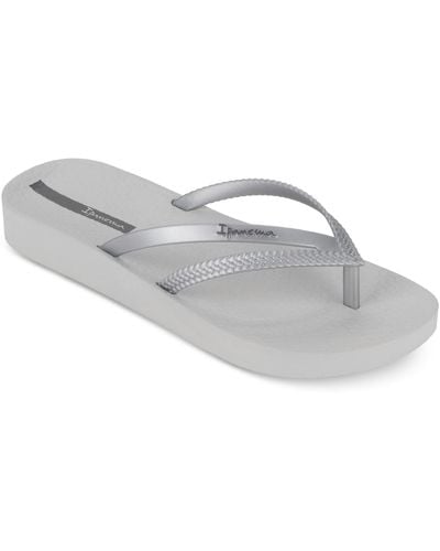 Ipanema Bossa Soft Fem Slip-on Flip-flop Sandals - Gray