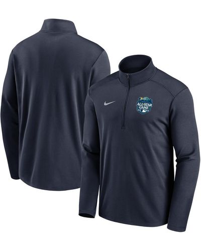 Nike 2023 Mlb All-star Game Pacer Performance Half-zip Pullover Top - Blue