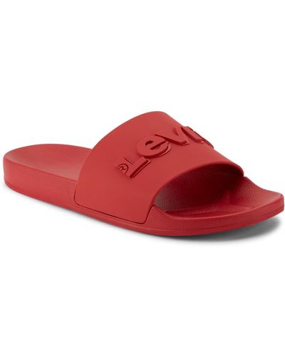 Levi's 3d Slide Sandals - Red