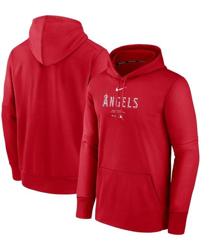 Nike Philadelphia Phillies Authentic Collection Practice Performance Pullover Hoodie - Red