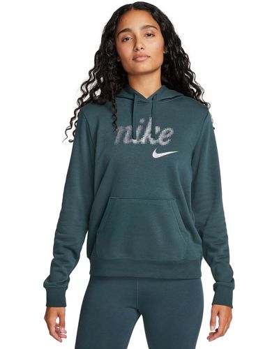 Nike Sportswear Club Fleece Pullover Hoodie - Blue