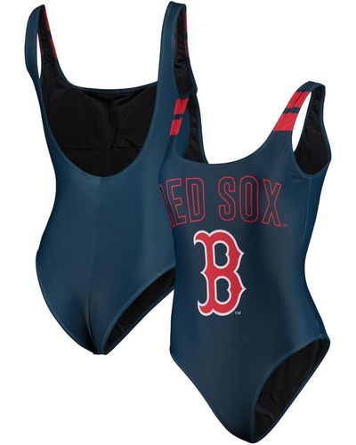 FOCO Boston Red Sox One-piece Bathing Suit - Blue