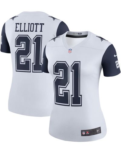 Nike Ezekiel Elliott Dallas Cowboys Color Rush Legend Player Jersey - White