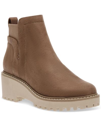 DV by Dolce Vita Rielle Chelsea Lug Sole Booties - Brown