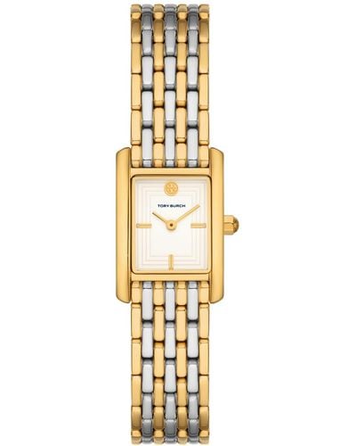 Tory Burch The Eleanor Mini Two-hand Two-tone Stainless Steel Watch - Metallic