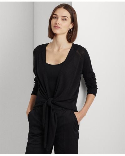 Lauren by Ralph Lauren Linen-blend Sweater - Black
