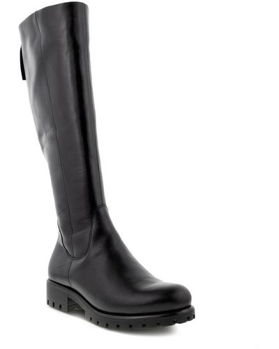 Ecco Modtray Knee High Extendable Calf Tall Boot - Black