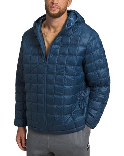 The North Face Big Thermoball Packable Zip-front Quilted Hooded Jacket - Blue