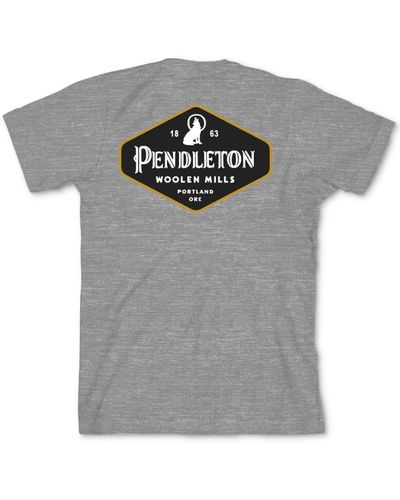 Pendleton Heritage Lobo Diamond Logo Graphic T-shirt - Gray