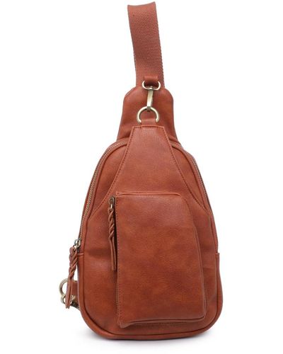 Urban Expressions Wendall Sling Backpack - Brown