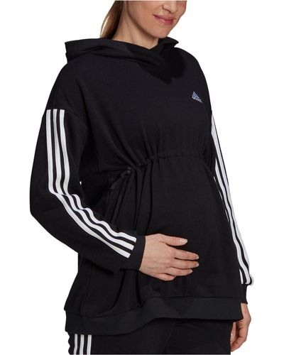 adidas Essentials Maternity 3-striped Hoodie - Black