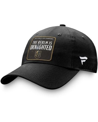 Fanatics Vegas Golden Knights 2023 Stanley Cup Champions Core Patch Unstructured Adjustable Hat - Black