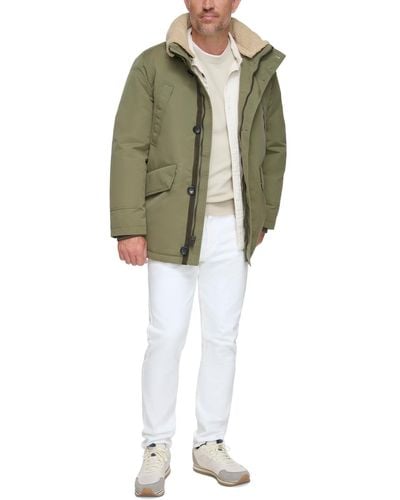 Marc New York Wittstock Insulated Full-zip Waxed Parka - Green
