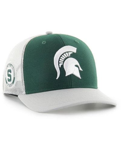 '47 Michigan State Spartans Side Note Trucker Snapback Hat - Green