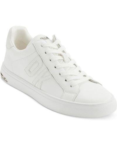 DKNY Abeni Platform Low Top Sneakers - White