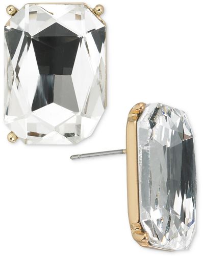 INC International Concepts Mixed-metal Crystal Stud Earrings - Metallic