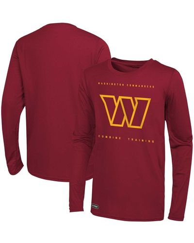 Outerstuff Washington Commanders Side Drill Long Sleeve T-shirt - Red