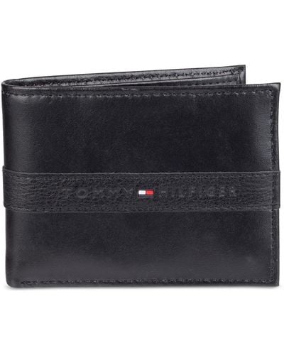 Tommy Hilfiger Ranger Rfid Passcase Wallet - Black