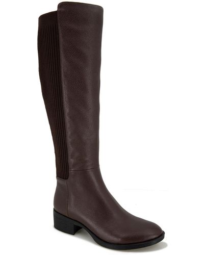 Kenneth Cole Levon Wide Shaft Tall Boots - Brown