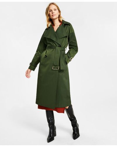 Michael Kors Belted Trench Coat - Green