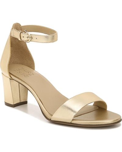 Naturalizer Vera Ankle Strap Dress Sandals - Metallic