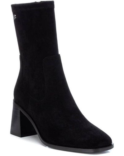 Xti Suede Dress Boots By - Black