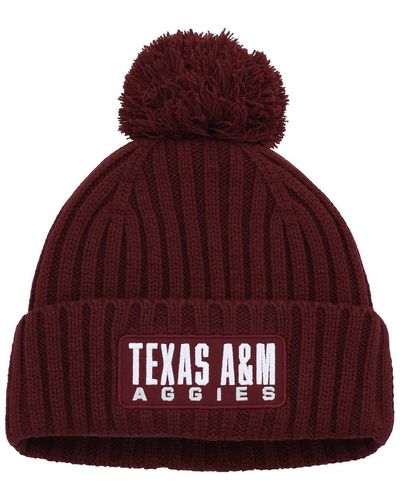 adidas Texas A&m aggies Modern Ribbed Cuffed Knit Hat - Red