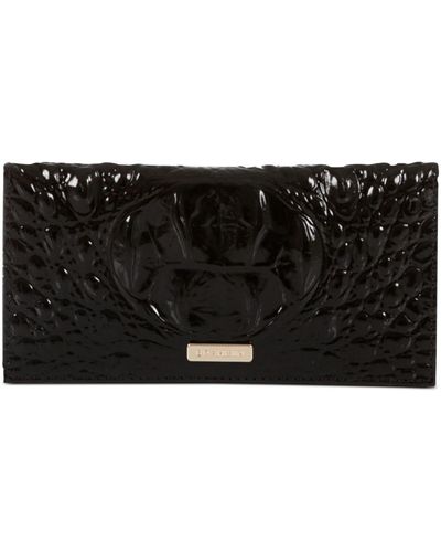 Brahmin Cordelia Checkbook Leather Wallet - Black