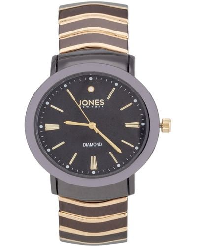Jones New York Analog Two Tone Metal Bracelet Watch 42mm - Gray